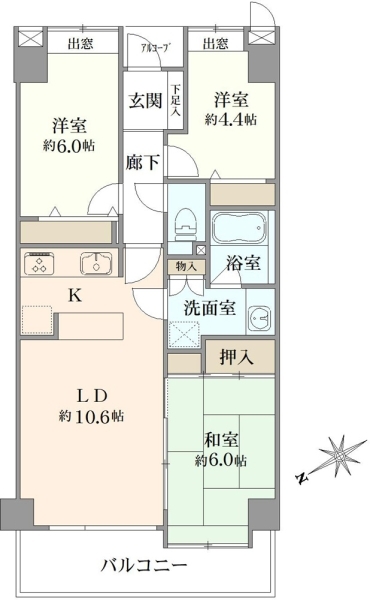 サーパス本八幡の間取図