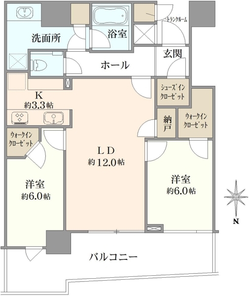 パークタワー晴海の間取図