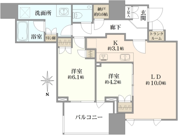 ザ・レジデンス三田の間取図