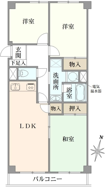 ニューハイム中村橋の間取図