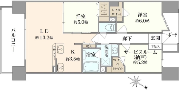 コスモシティガーデンズ東京EASTの間取図