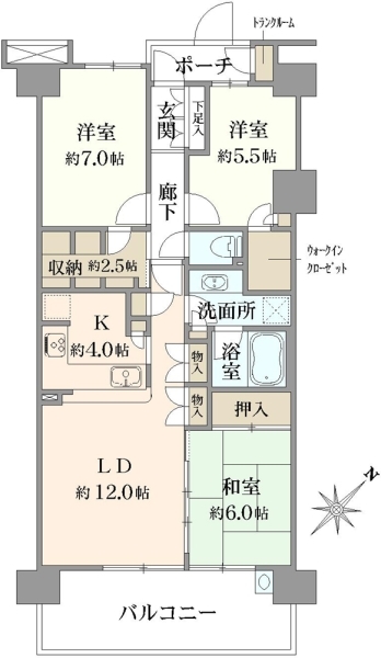 ザ・レジデンス東京イーストレジデンスIIの間取図