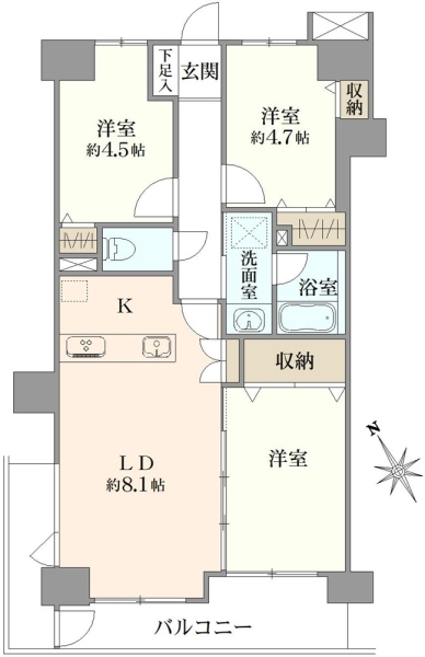 メイツ戸田公園の間取図
