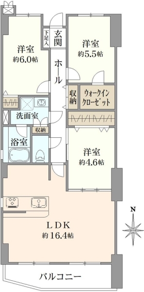 根岸壱番館の間取図
