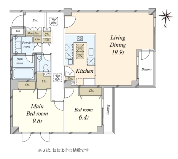 ストークグラン深沢の間取図
