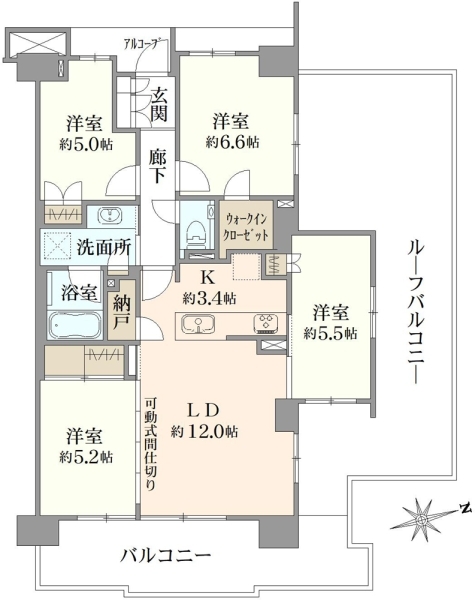プラウド駒込トレサージュの間取図