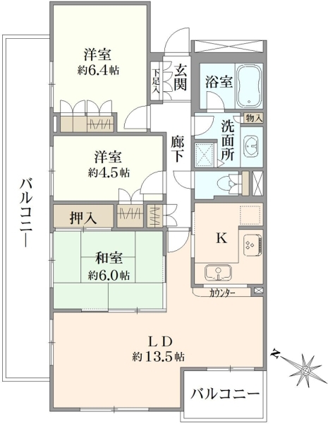 パークコート落合台の間取図