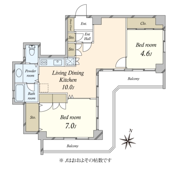 ハイネス代官山の間取図