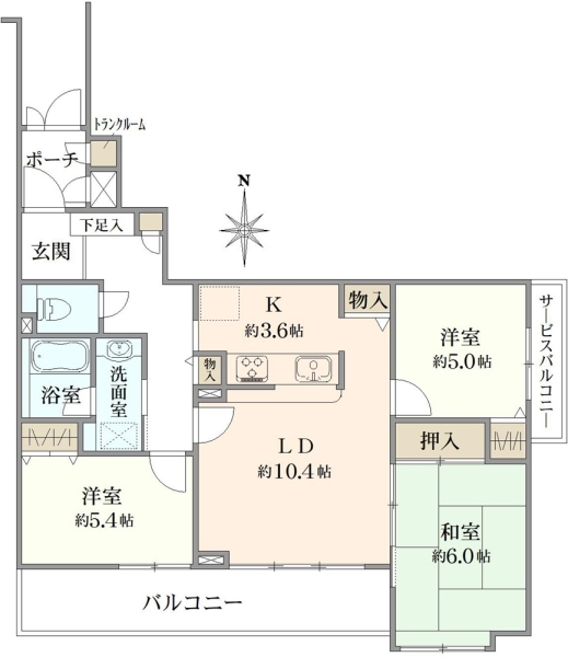 グラン・コート大泉学園の間取図
