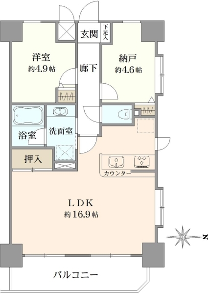 アルファホームズ浅草第2の間取図