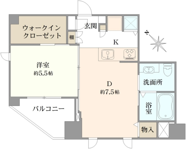 アルカーデン文京六義園の間取図