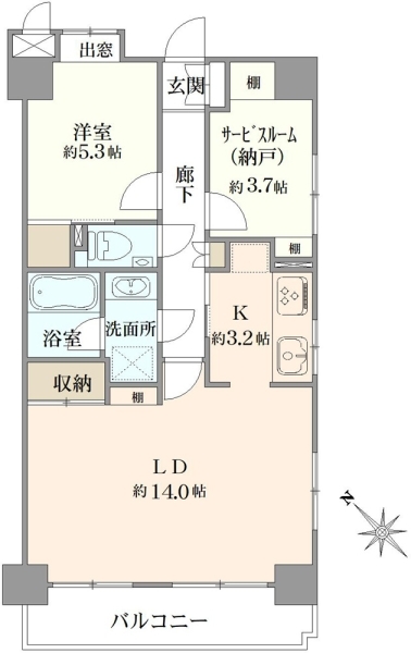 ニューキャピタル滝野川の間取図