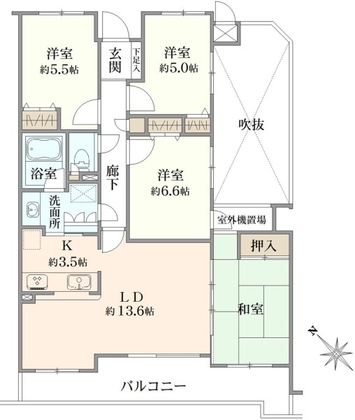 本山日和町ヒルズの間取図