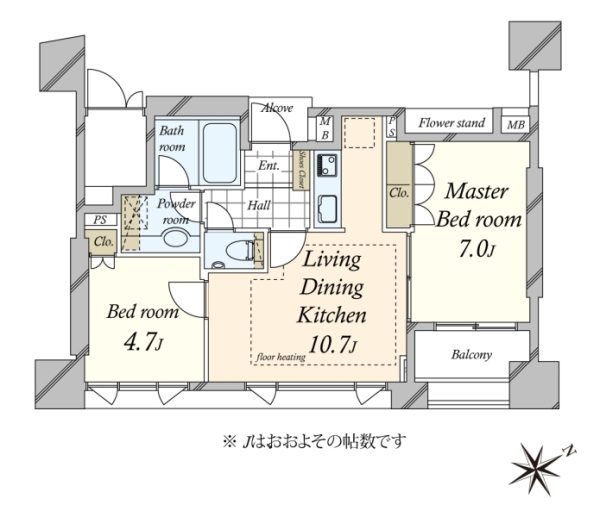 ピアース四谷の間取図