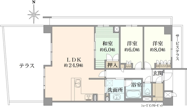 ザ・京都レジデンス御所東の間取図