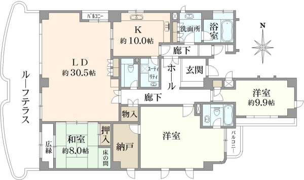 ボンラトーネ京都御所南の間取図
