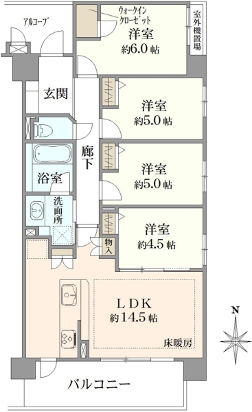 エスリード京都梅小路公園の間取図