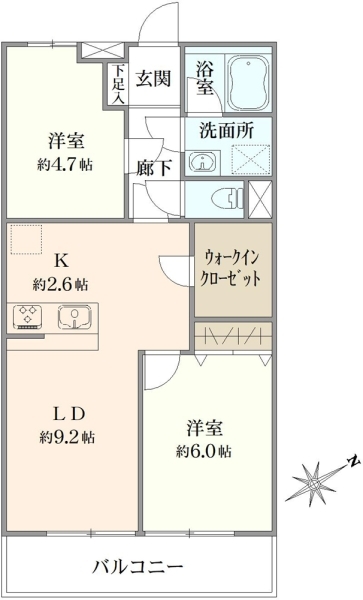 サニーパレス辻堂の間取図