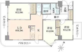 日神パレステージ板橋本町第六の間取図