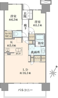 クラッシィハウス浦和上木崎の間取図