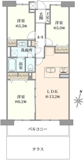 ロイヤルシャトー浦和常盤の間取図