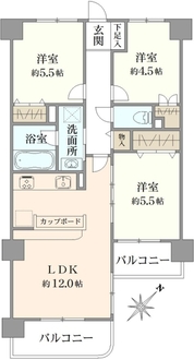 サン・ビエント南浦和の間取図