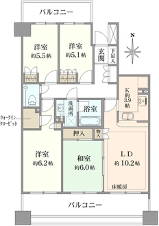 グランステージ南浦和の間取図