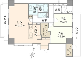 オーベル川口の間取図