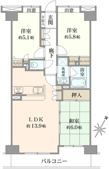 サンリーノ北浦和の間取図