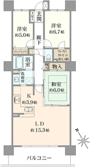 APAタワーズ八千代緑が丘の間取図