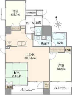 レガリアシティ船橋ガーデンコートの間取図