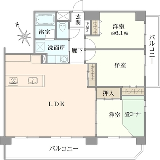 ゼファー船橋薬園台の間取図