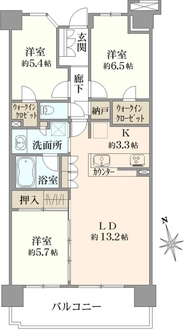 オハナ北習志野の間取図
