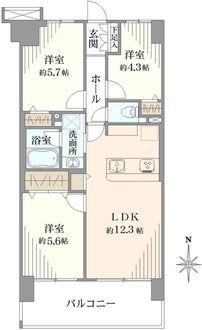 東急ドエル・アルス西船橋の間取図