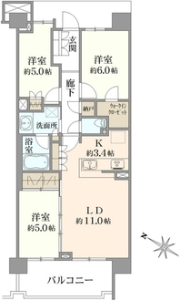 オハナ船橋習志野台の間取図