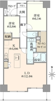 カムザ・スクエア八千代緑が丘エスタシオンの間取図