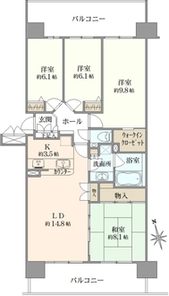 ルネ・アクシアムの間取図