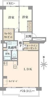 新稲毛ガーデンタワーD棟の間取図