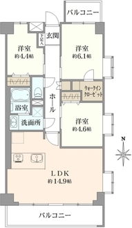 グラン・ドムール八千代台の間取図