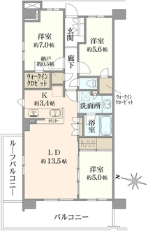 オハナ船橋習志野台の間取図