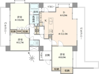 ヒルズ・アクレイムの間取図