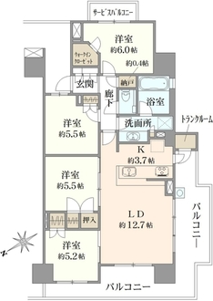リビオ船橋本町通りの間取図