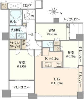 CHIBA CENTRAL TOWERの間取図