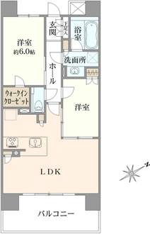 リストレジデンス芝浦の間取図