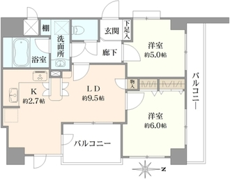 グランシティ木場の間取図