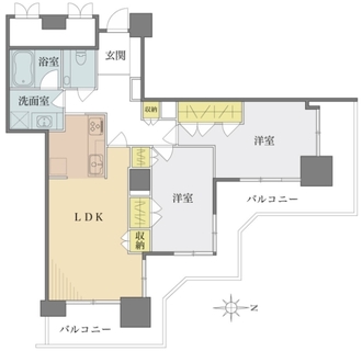 なかのサンクォーレタワーの間取図