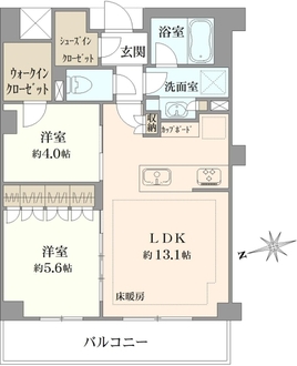 アトラス四谷本塩町の間取図