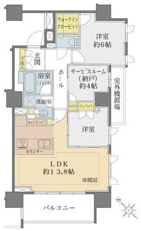 パークホームズ南大塚の間取図