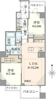 アトラス江戸川アパートメントの間取図