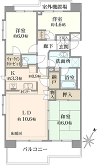 小豆沢パーク・ホームズの間取図